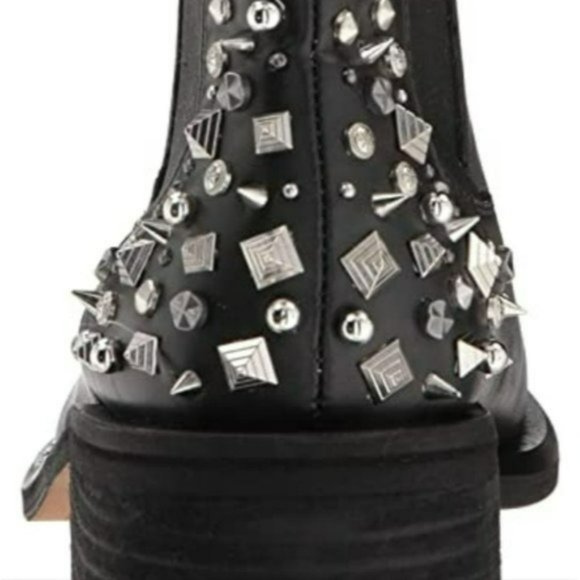 Sam Edelman Black Dover Embellished Chelsea Bootie Black -8.5 - Picture 4 of 11